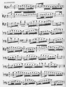 Allemande Cello Suite 1012